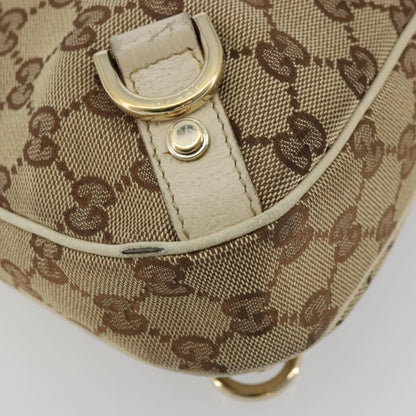 Gucci Abbey Shoulder Bag GG Canvas, Beige, Canvas, Shoulder Bag