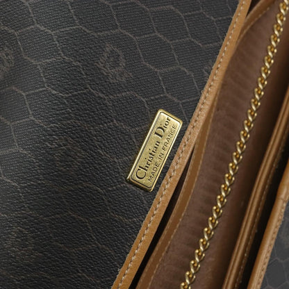 Christian Dior Vintage honeycomb clutch Canvas, BLACK, CANVAS, Clutche & pouche