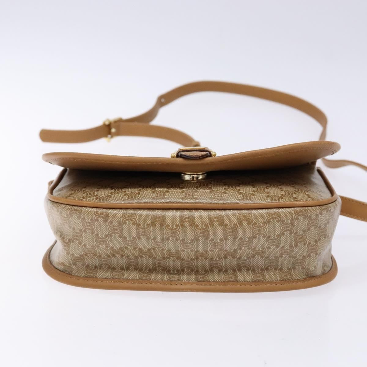 Celine Vintage Triomphe Shoulder Bag Canvas, BEIGE, CANVAS, Shoulder bag