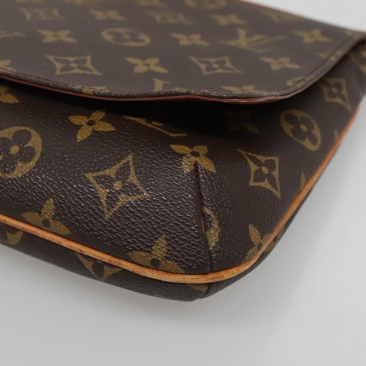 Louis Vuitton Musette Tango Handbag Monogram Canvas, BROWN, CANVAS, Handbag