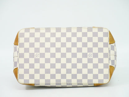 Louis Vuitton Hampstead Handbag Damier, WHITE, CANVAS, Tote bag