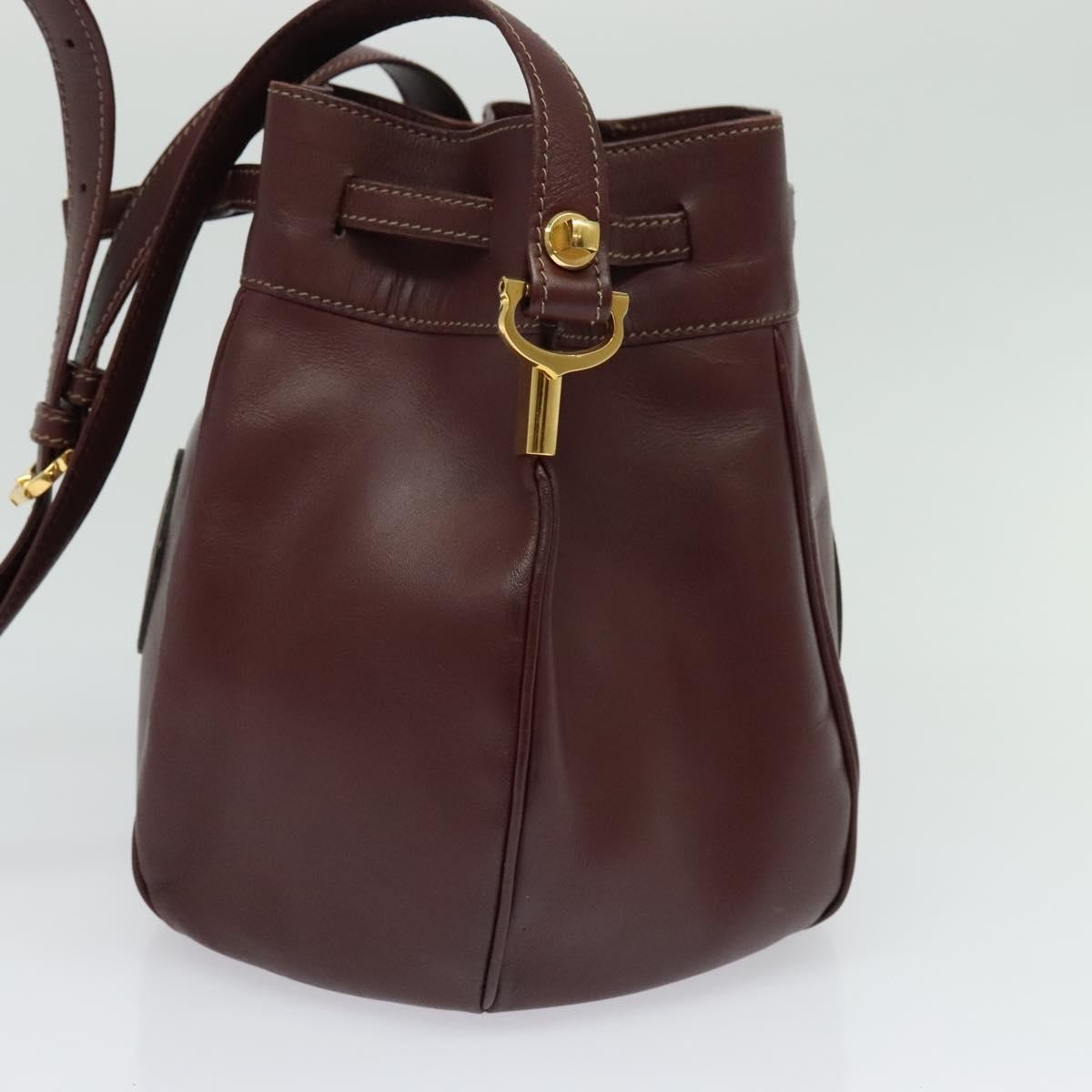 cartier Must de cartier bag Leather, BURGUNDY, LEATHER, Shoulder bag