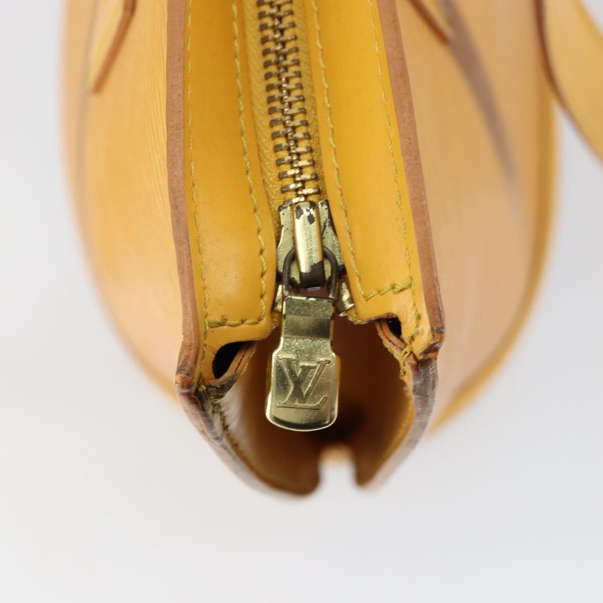 Louis Vuitton Saint Jacques Handbag Epi Leather, YELLOW, LEATHER, Handbag