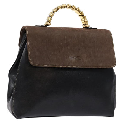 Loewe Vintage Velazquez Top Handle Bag Leather, BROWN, LEATHER, Handbag