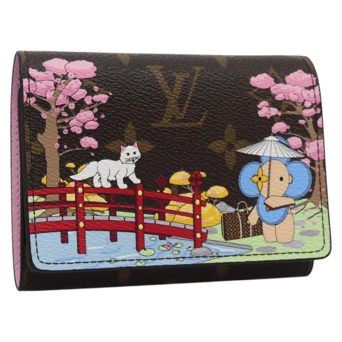Louis Vuitton Victorine wallet Monogram Vivienne Japan Garden, BROWN, CANVAS, Wallets