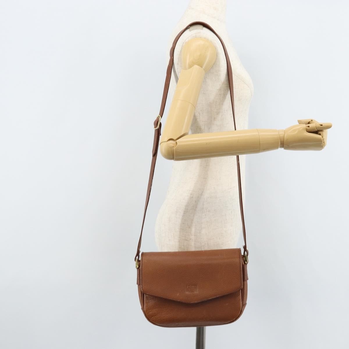 Burberry Flap Shoulder Bag Leather, BROWN, LEATHER, Shoulder bag