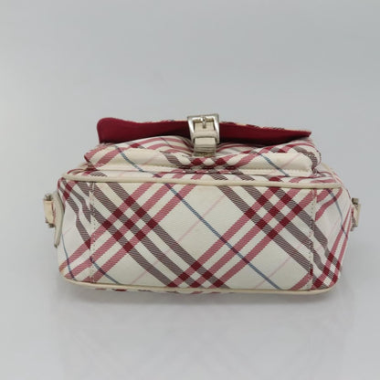 Burberry Nova Check Blue Label Nylon, RED, NYLON, Shoulder bag