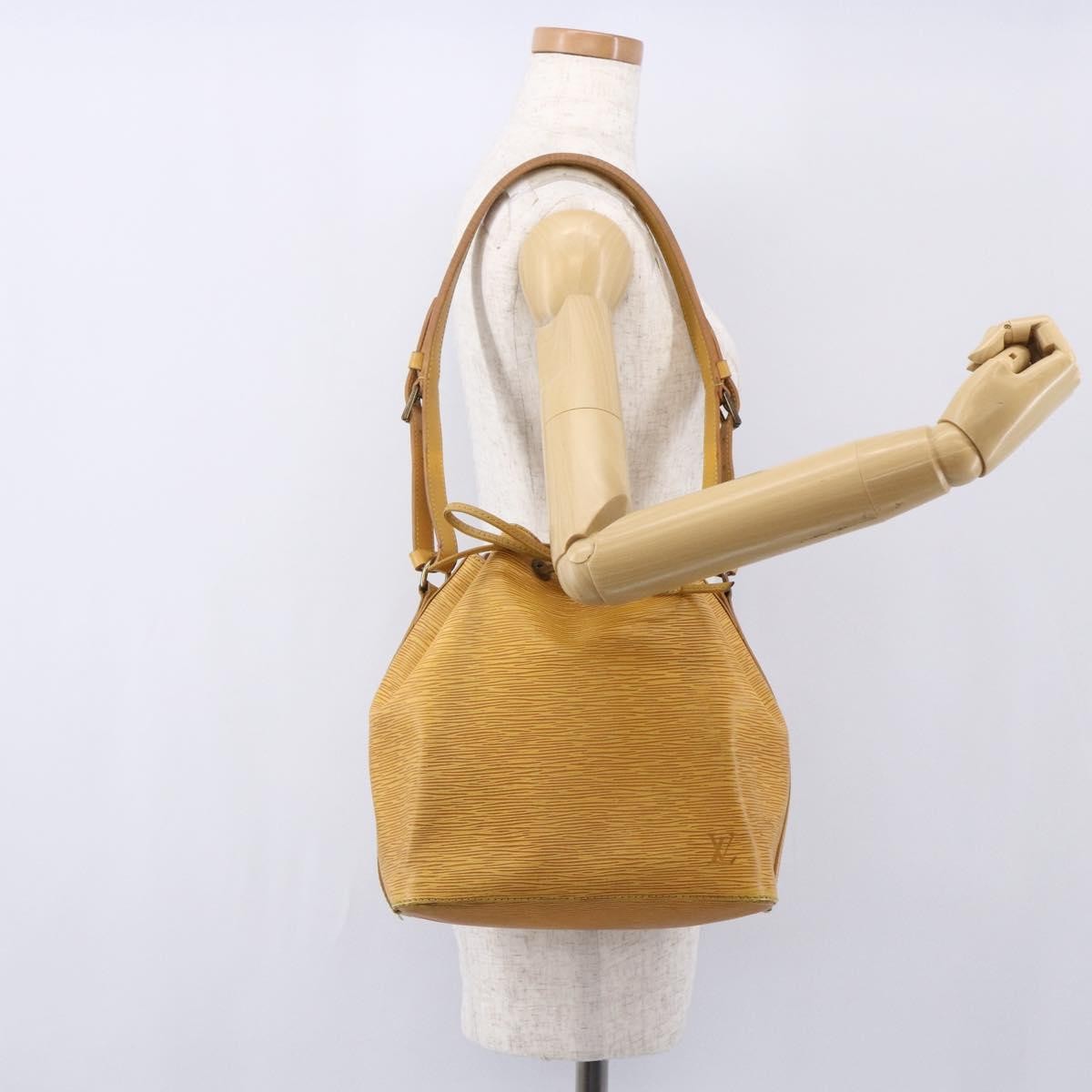 Louis Vuitton Petit Noe Handbag Epi Leather, YELLOW, LEATHER, Shoulder bag