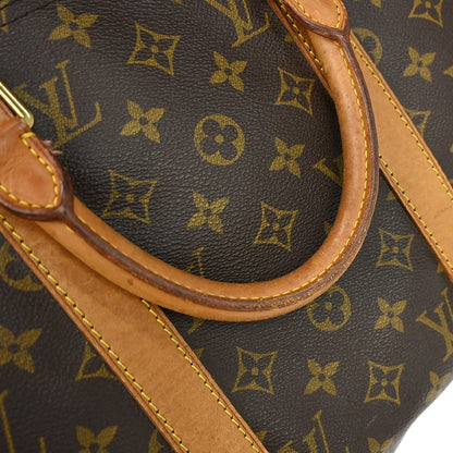 Louis Vuitton Keepall Bag Monogram Canvas, BROWN, CANVAS, Travel bag
