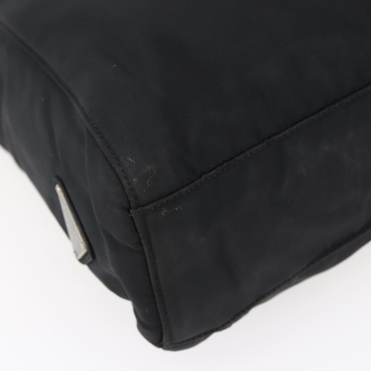 Prada Resin Handle Tote Tessuto, BLACK, NYLON, Tote bag