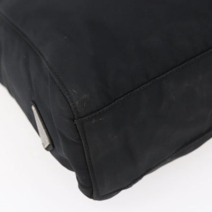 Prada Resin Handle Tote Tessuto, BLACK, NYLON, Tote bag