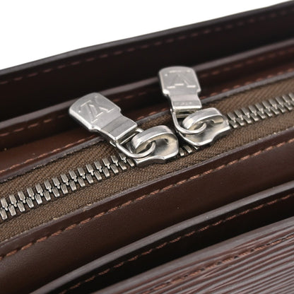 Louis Vuitton Pont Neuf Handbag Epi Leather, BROWN, LEATHER, Handbag