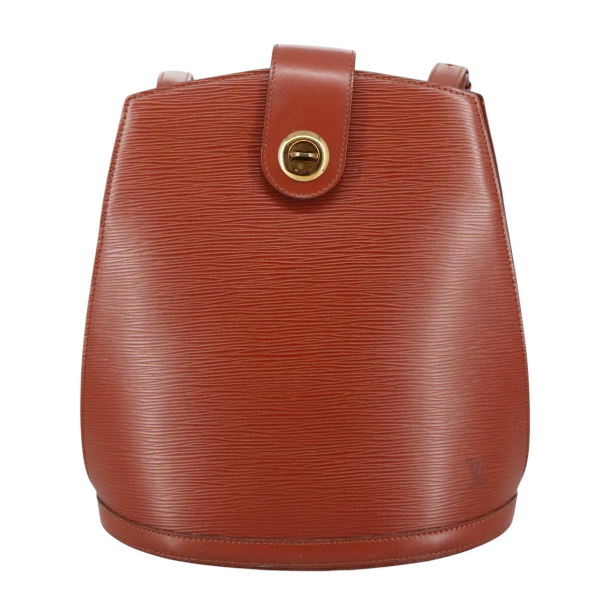 Louis Vuitton Cluny Shoulder Bag Epi Leather, BROWN, LEATHER, Shoulder bag