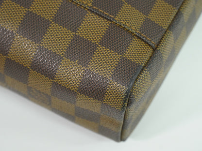 Louis Vuitton Olav Handbag Damier, BROWN, CANVAS, Shoulder bag