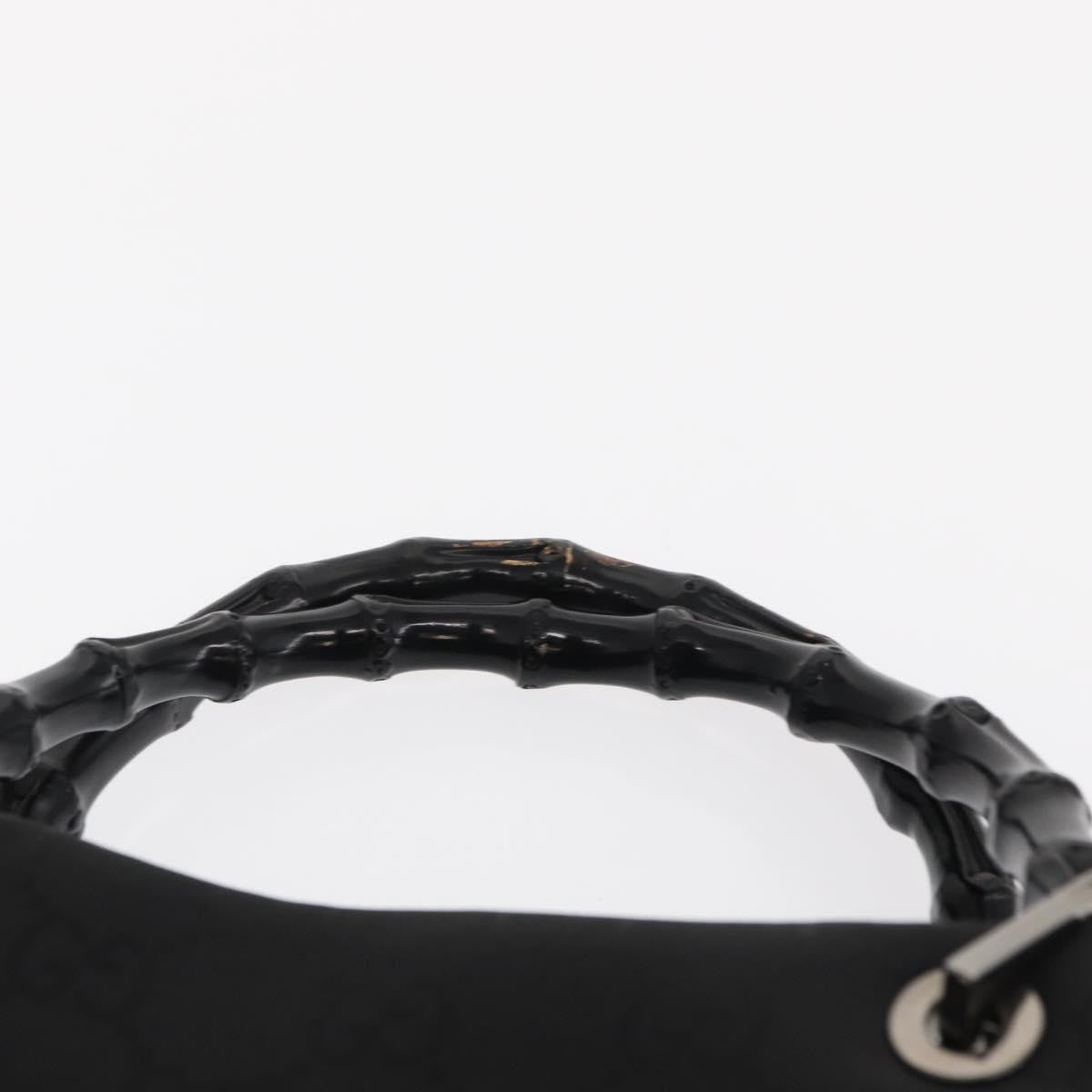 Gucci Bamboo tote bag Canvas, BLACK, CANVAS, Tote bag