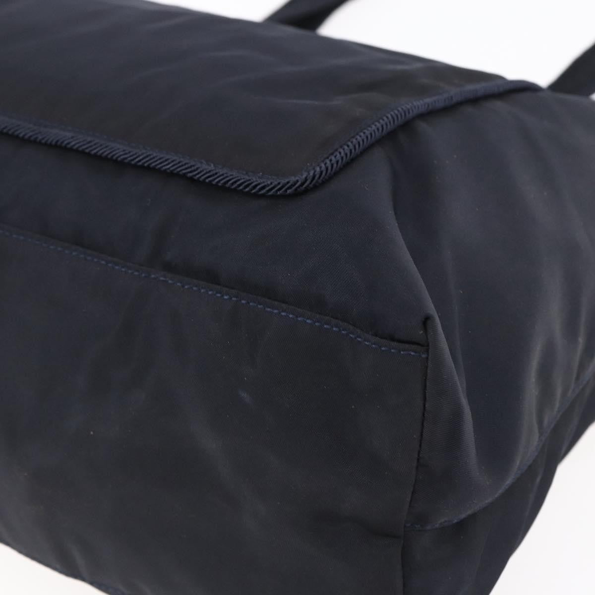 Prada Front Pocket Zip Tote Tessuto, Black, Nylon, Tote Bag