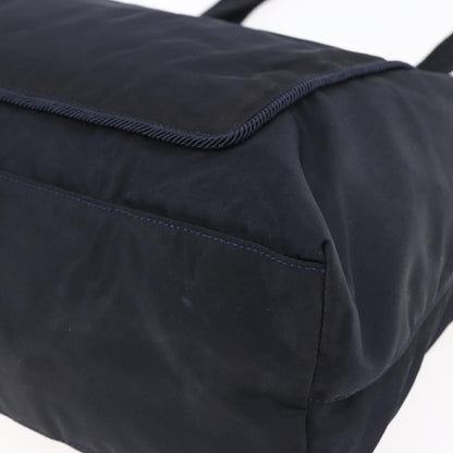 Prada Front Pocket Zip Tote Tessuto, Black, Nylon, Tote Bag