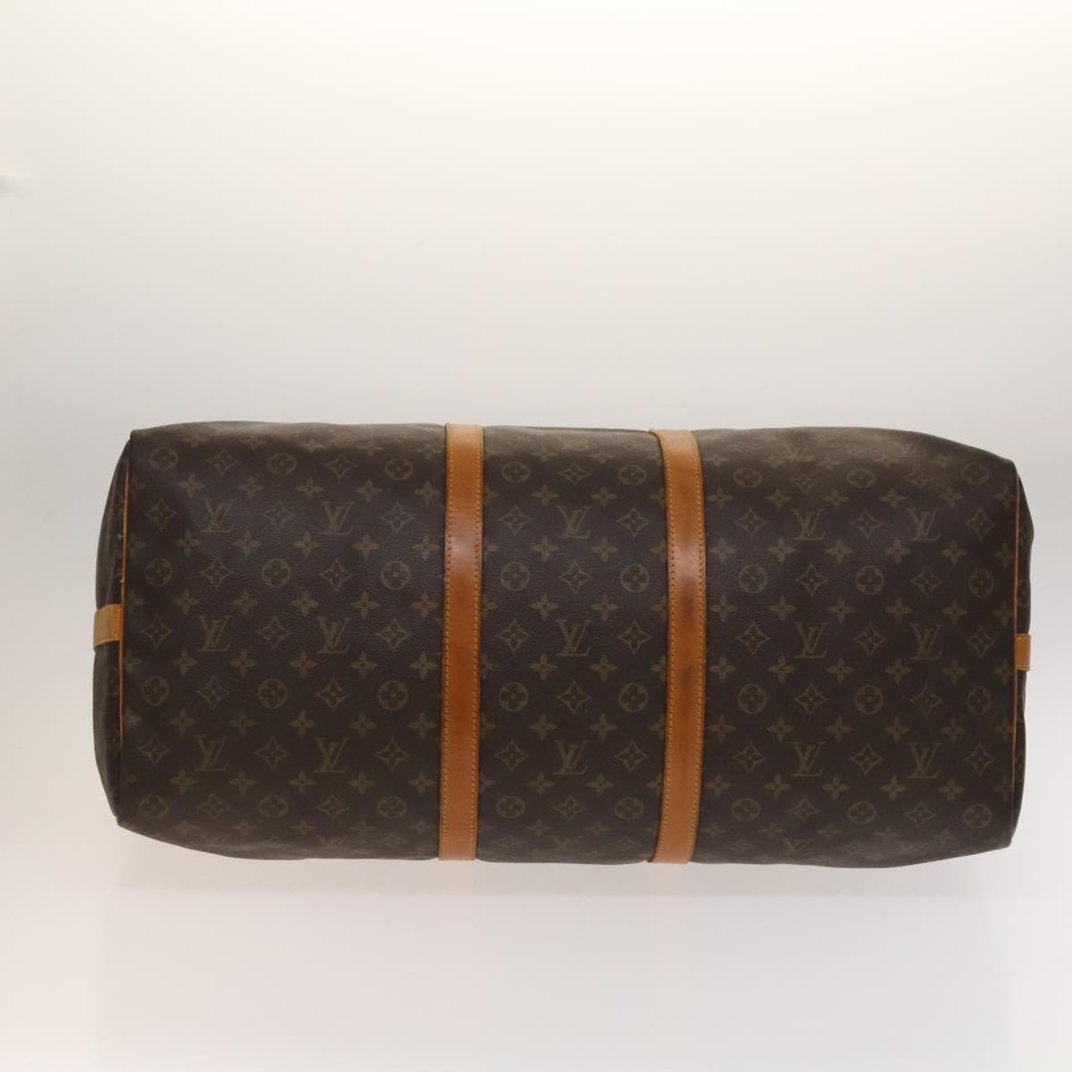 Louis Vuitton Keepall Bandouliere Bag Monogram Canvas, BROWN, CANVAS, Travel bag