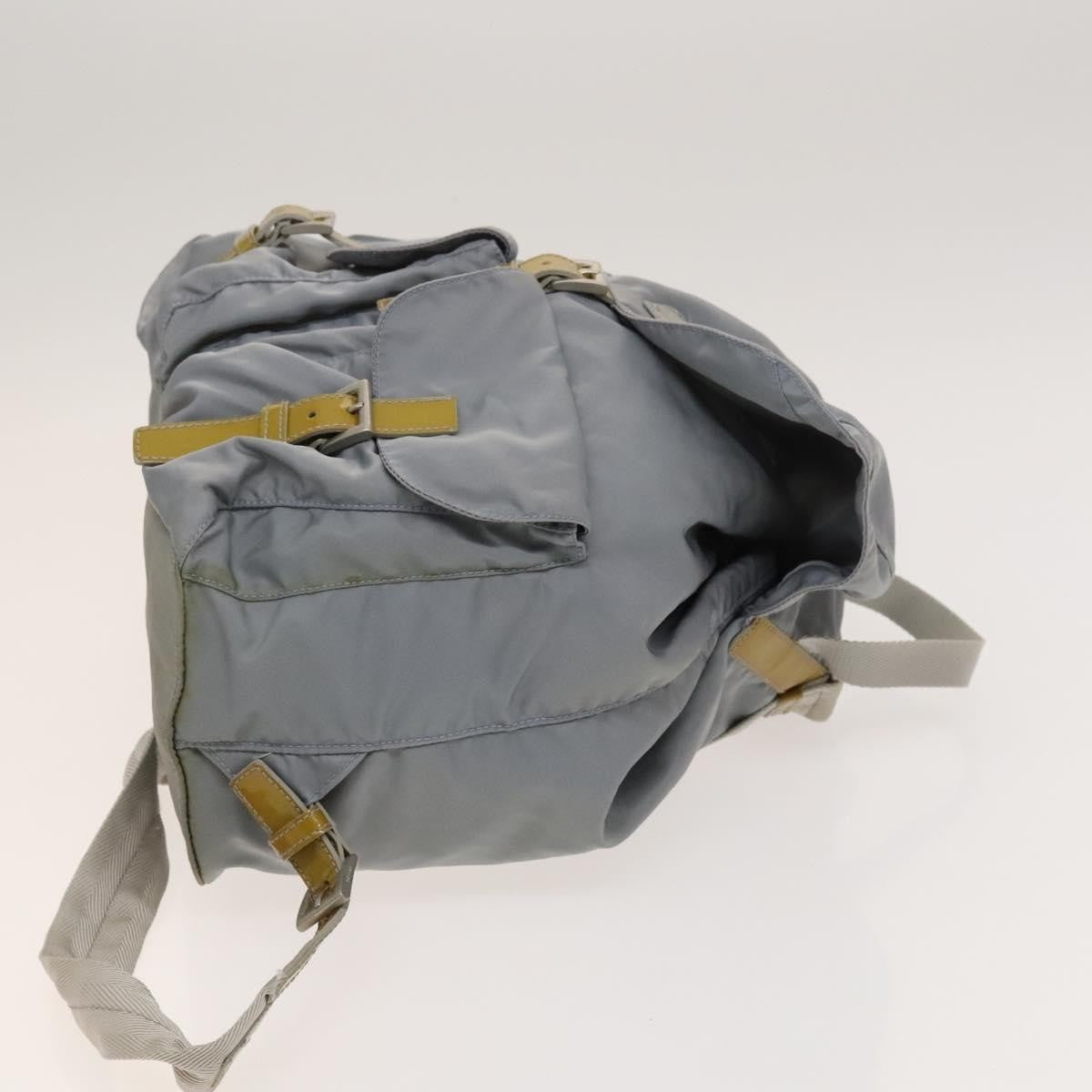 Prada Double Front Pocket Backpack Tessuto, BLUE, NYLON, Backpack