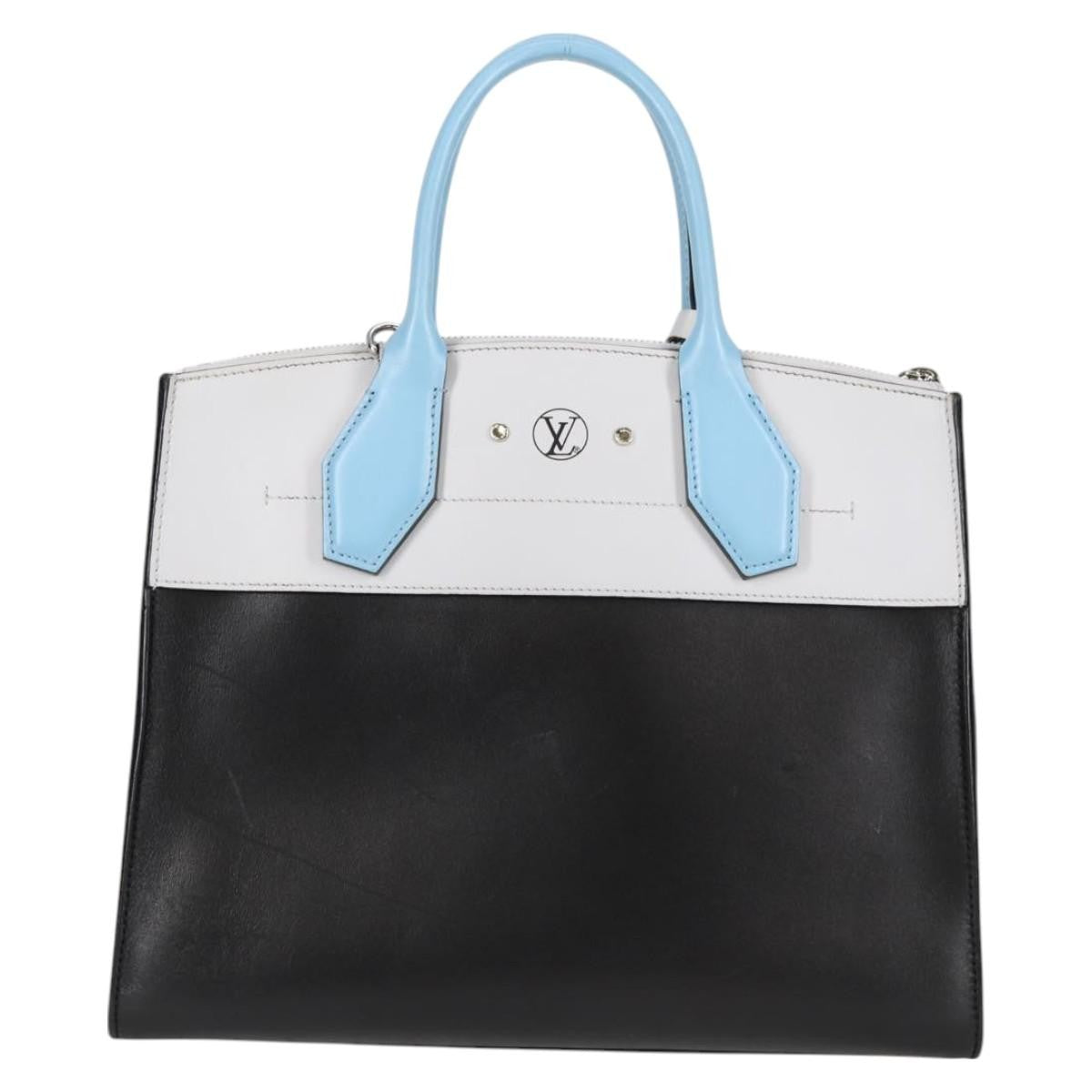 Louis Vuitton City Steamer Handbag Leather, BLACK, LEATHER, Handbag