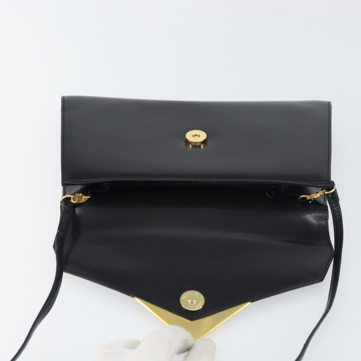 Givenchy Vintage 4G shoulder bag Leather, BLACK, LEATHER, Shoulder bag