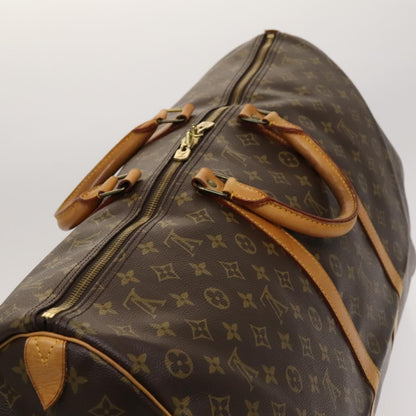 Louis Vuitton Keepall Bag Monogram Canvas, BROWN, CANVAS, Travel bag
