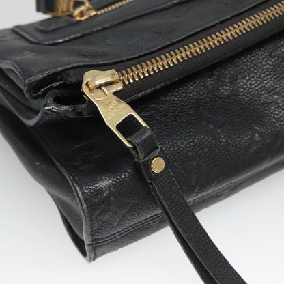 Louis Vuitton Petillante Clutch Monogram Empreinte Leather, BLACK, LEATHER, Clutche & pouche
