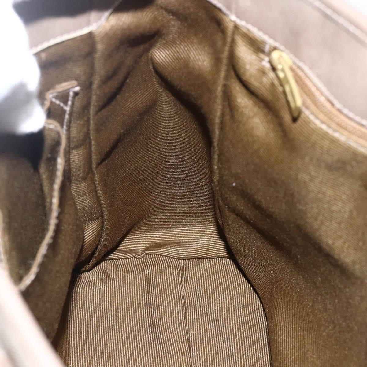 Salvatore Ferragamo Gancini handbag Canvas, BEIGE, CANVAS, Handbag
