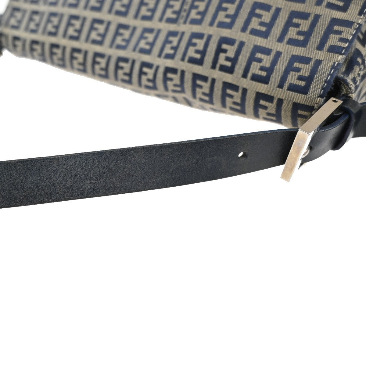 Fendi Mamma Baguette Zucca canvas, NAVY, CANVAS, Shoulder bag