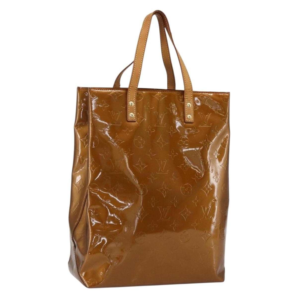 Louis Vuitton Reade Handbag Monogram Vernis, BROWN, PATENT_LEATHER, Tote bag