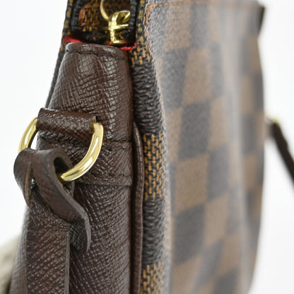 Louis Vuitton Trousse Make Up Bag Damier Canvas, BROWN, CANVAS, Clutche & pouche