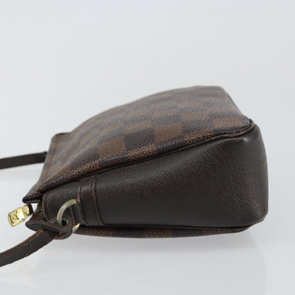 Louis Vuitton Trousse Make Up Bag Damier Canvas, BROWN, CANVAS, Clutche & pouche