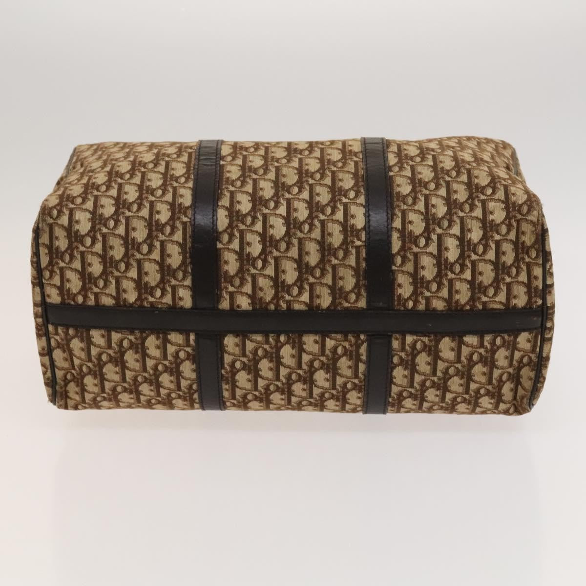 Christian Dior Vintage Trotter Boston Bag Diorissimo Canvas, BROWN, CANVAS, Handbag