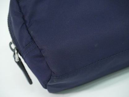 Prada Pochette Nylon, NAVY, NYLON, Clutche & pouche