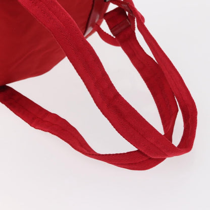 Prada Double Front Pocket Backpack Tessuto, Red, Nylon, Backpack