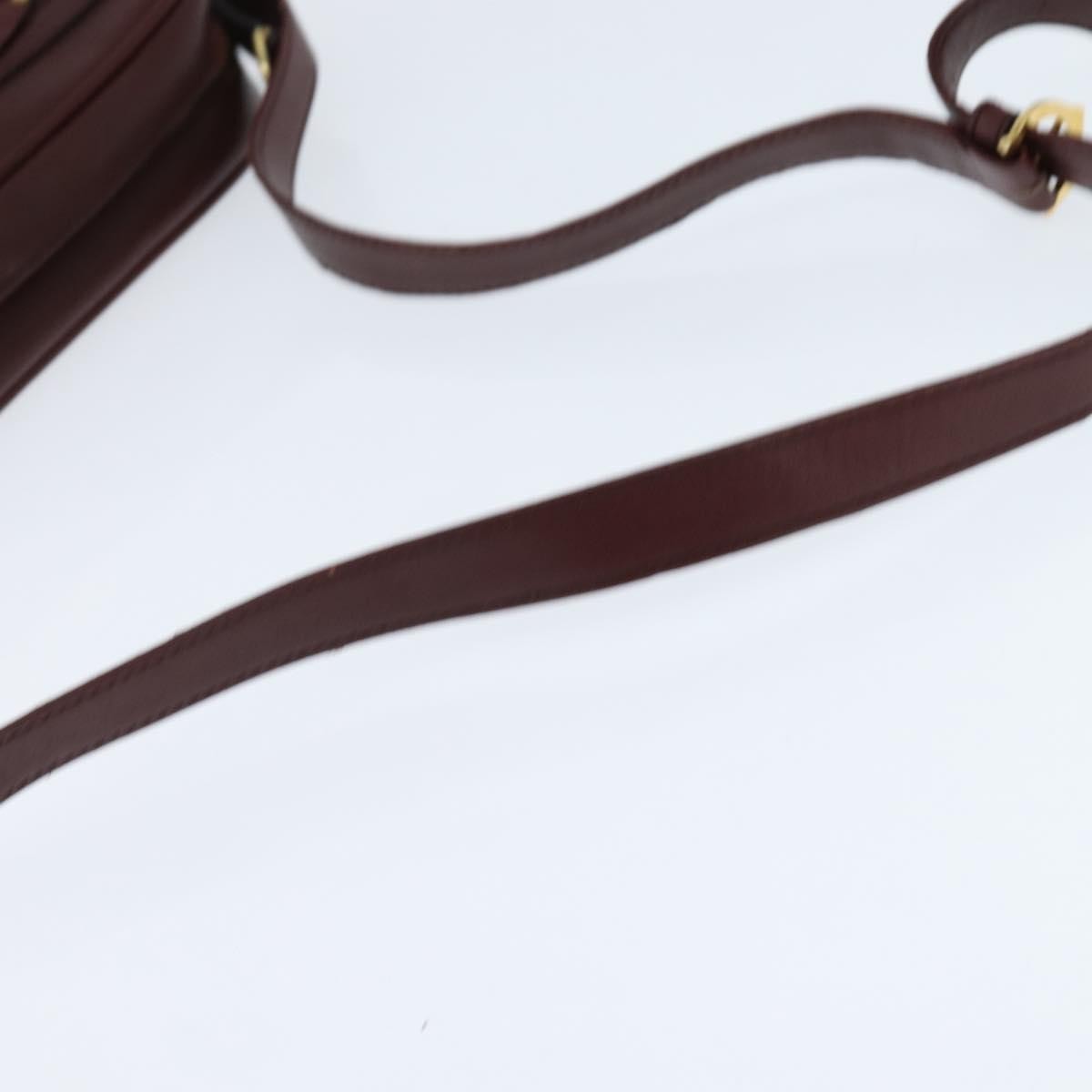 cartier Must de Cartier Shoulder Bag Leather, BURGUNDY, LEATHER, Shoulder bag