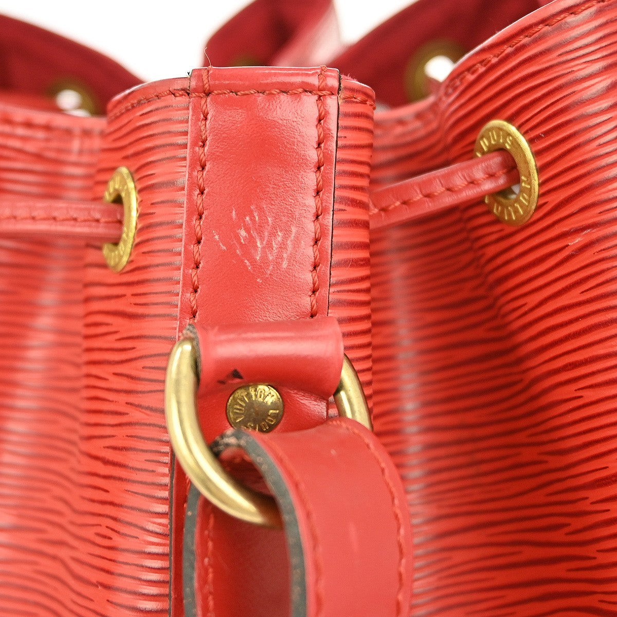 Louis Vuitton Noe Handbag Epi Leather, RED, LEATHER, Shoulder bag