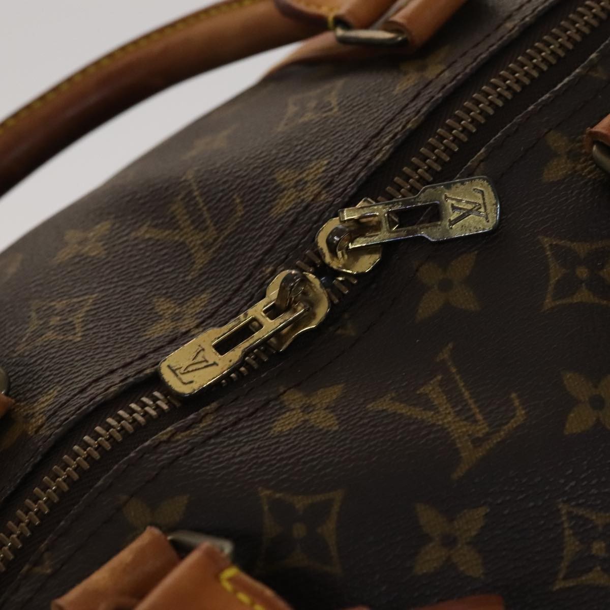 Louis Vuitton Keepall Bag Monogram Canvas, BROWN, CANVAS, Travel bag