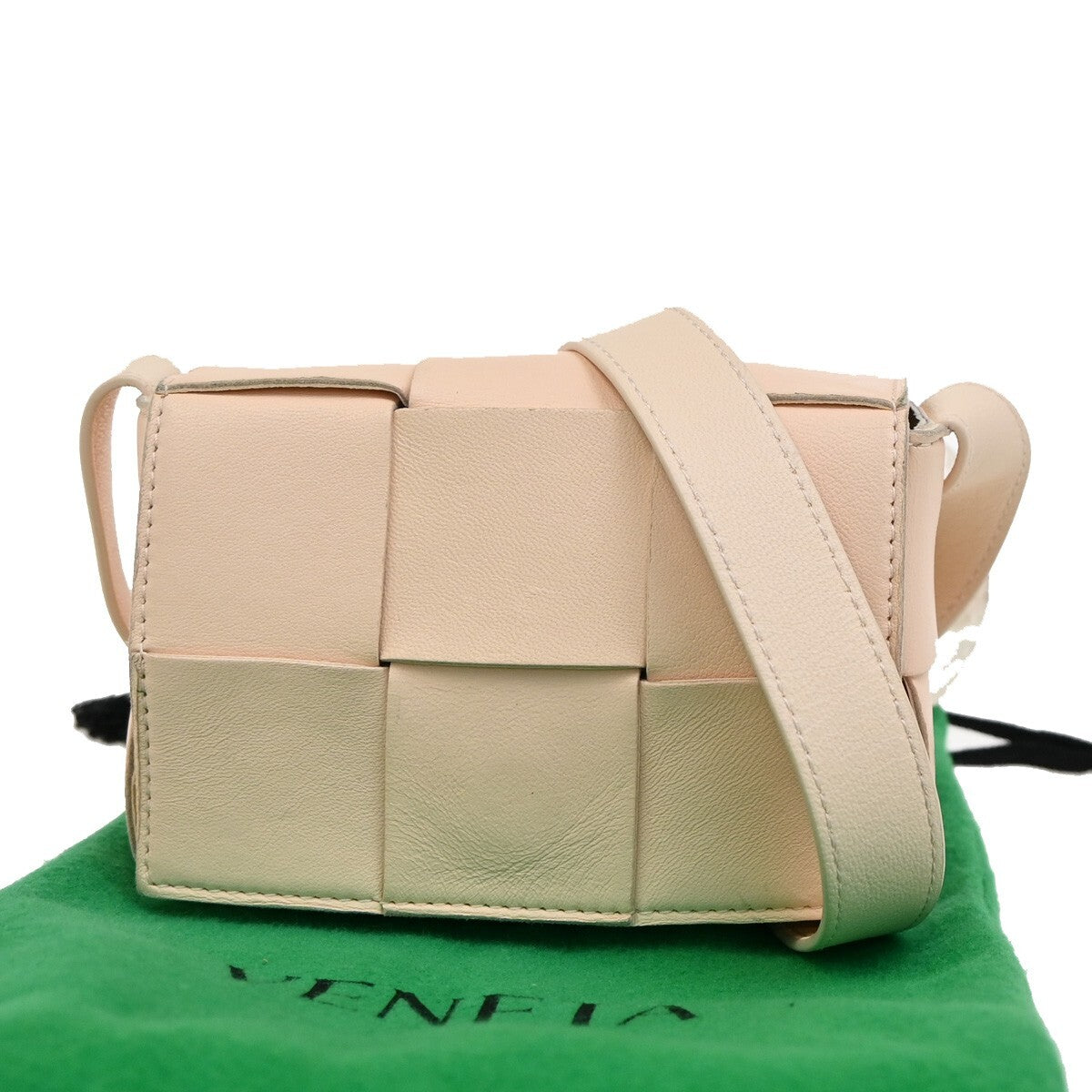 Bottega Veneta Cassette Crossbody Bag Padded Maxi Intrecciato Leather, PINK, LEATHER, Crossbody bag
