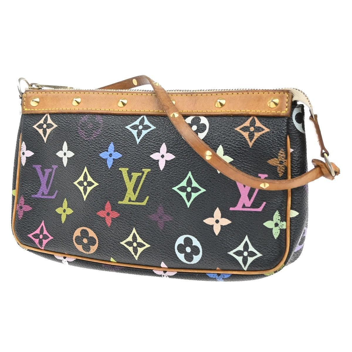 Louis Vuitton Pochette Accessoires Monogram Multicolor, Multicolour, Leather, Clutch