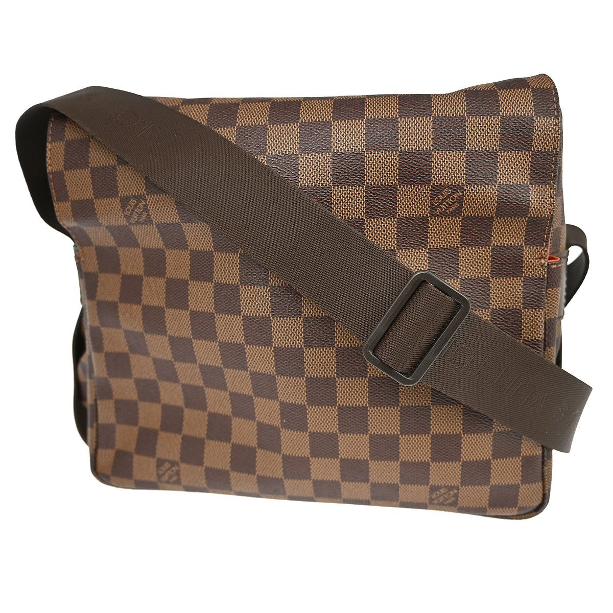 Louis Vuitton Naviglio Handbag Damier, BROWN, CANVAS, Shoulder bag