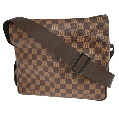 Louis Vuitton Naviglio Handbag Damier, BROWN, CANVAS, Shoulder bag