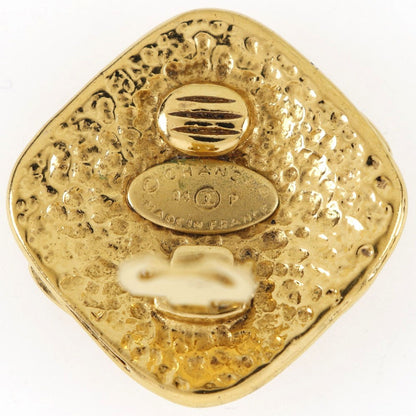 Chanel Vintage CC Clip-On Earrings Metal, GOLD, GOLD_PLATED, Earrings