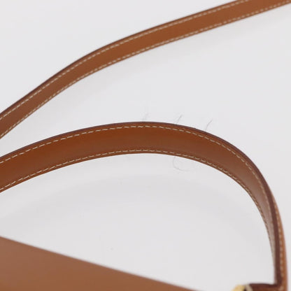 Salvatore Ferragamo Gancini handbag Leather, BROWN, LEATHER, Handbag