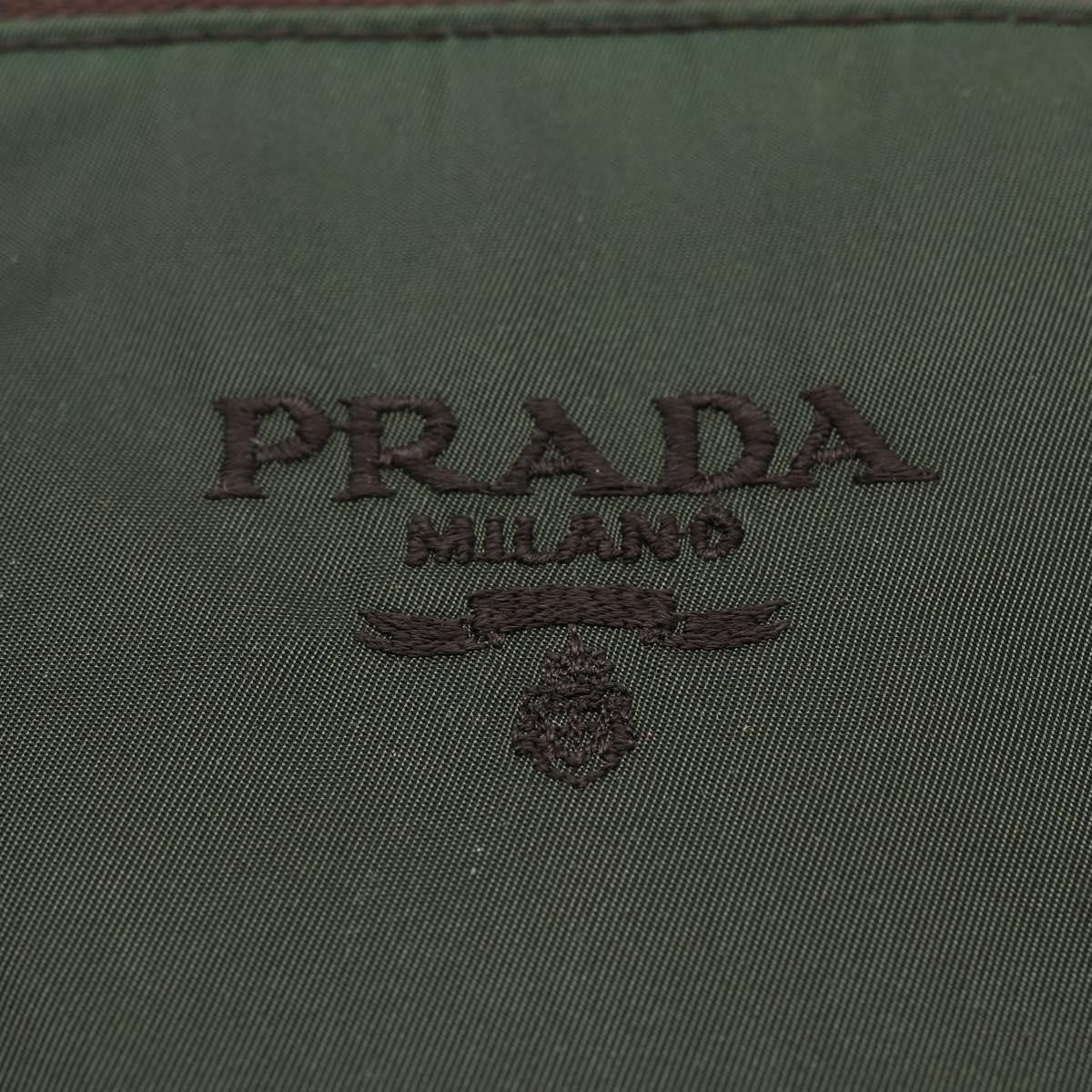 Prada Vintage Tote Tessuto, Khaki, Nylon, Tote Bag