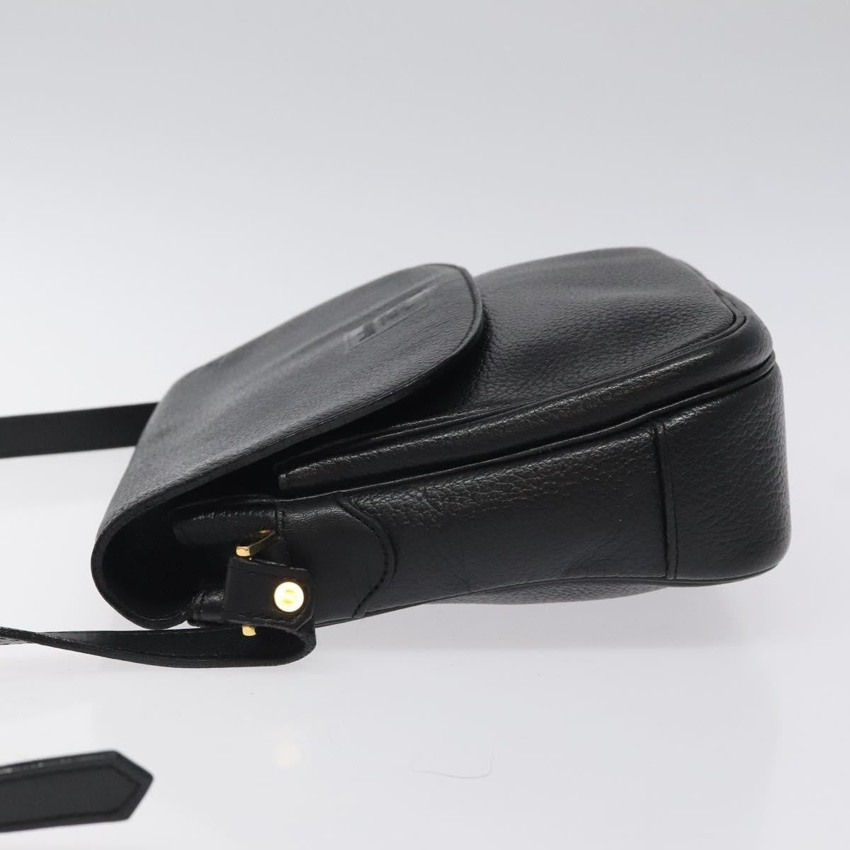 Burberry Flap Shoulder Bag Leather, BLACK, LEATHER, Shoulder bag