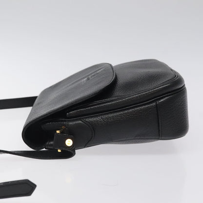 Burberry Flap Shoulder Bag Leather, BLACK, LEATHER, Shoulder bag