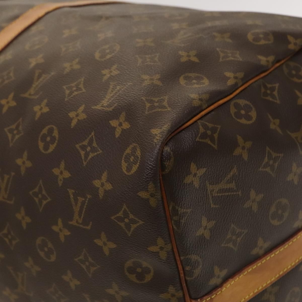 Louis Vuitton Keepall Bandouliere Bag Monogram Canvas, BROWN, CANVAS, Travel bag