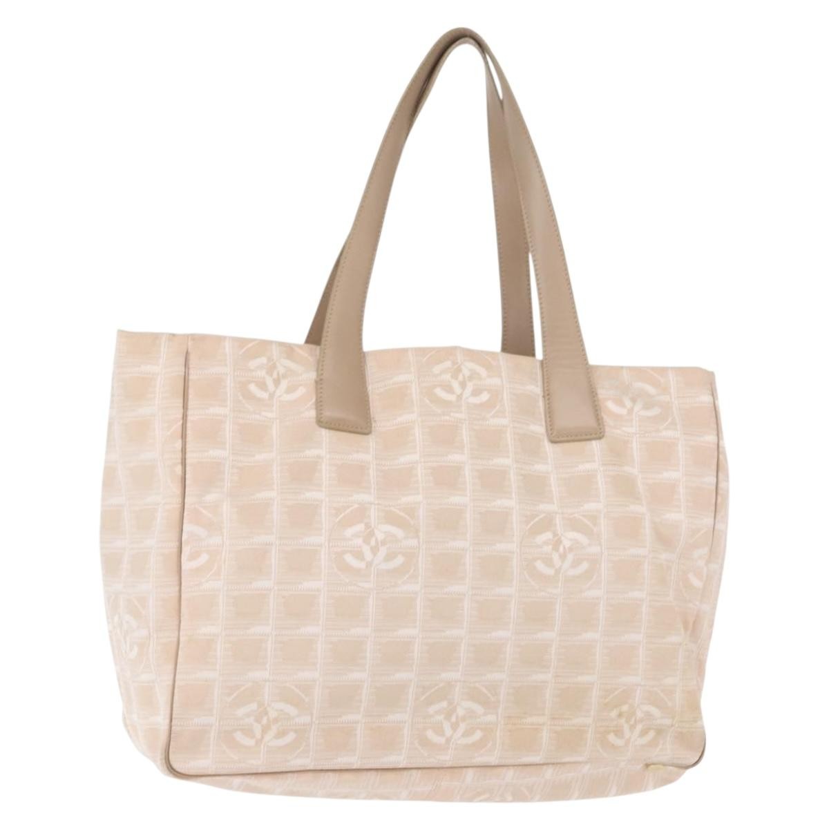 Chanel Travel Line Tote Nylon, PINK, NYLON, Tote bag