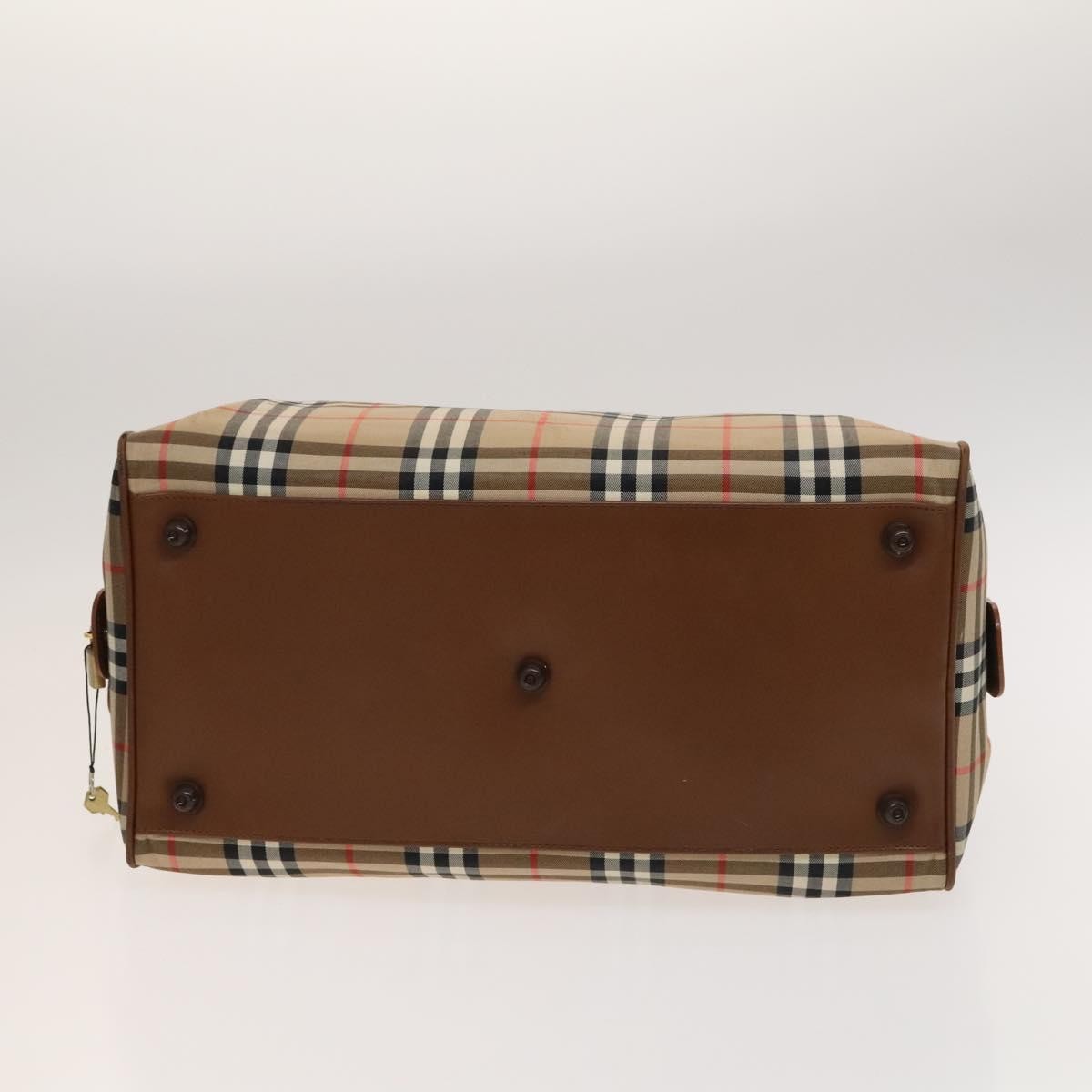 Burberry Vintage Duffle Bag Horseferry Check Canvas, BEIGE, CANVAS, Travel bag